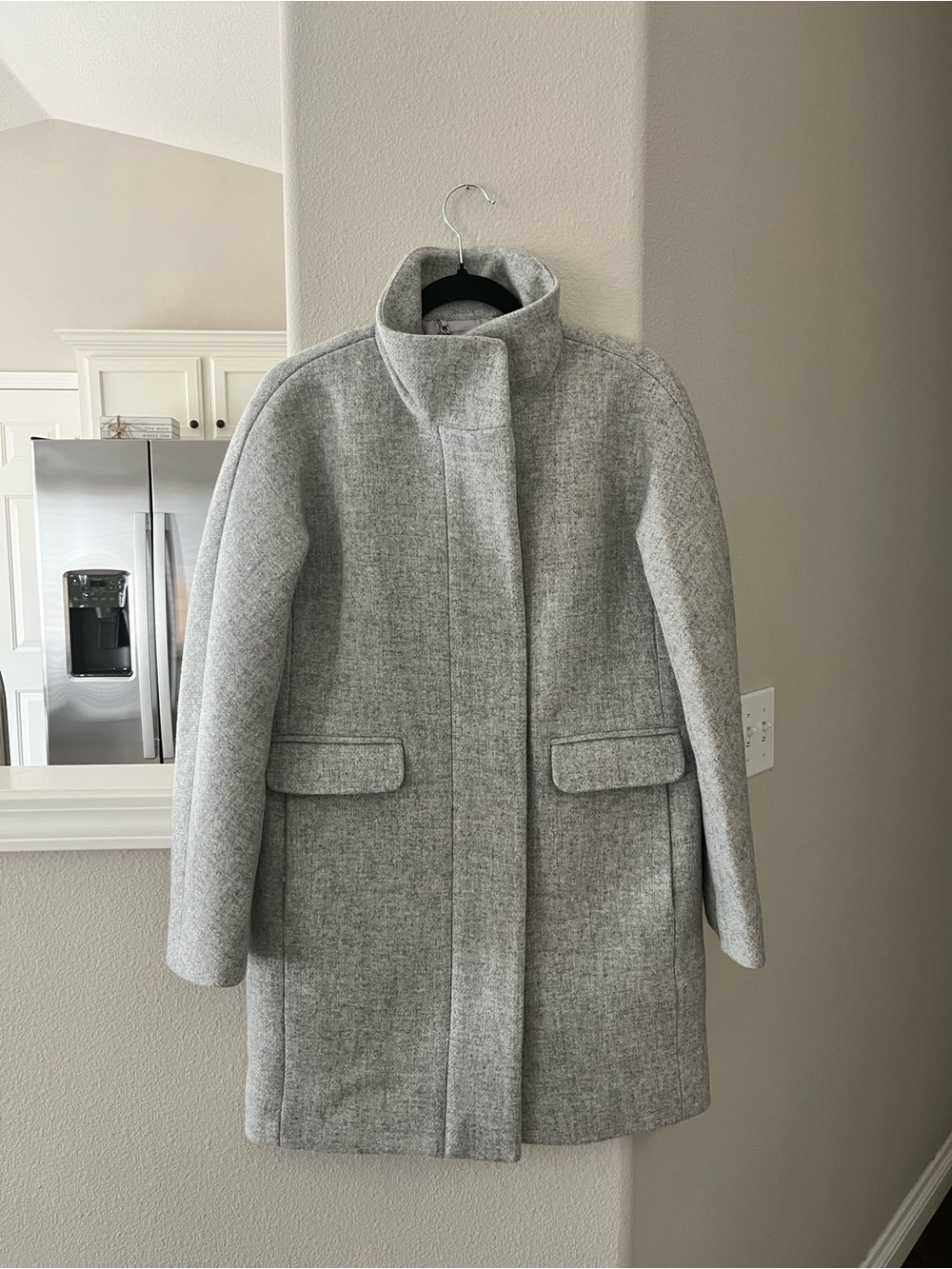 J. Crew Light Gray Wool Coat